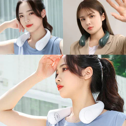 Portable Rechargeable Neck Fan USB