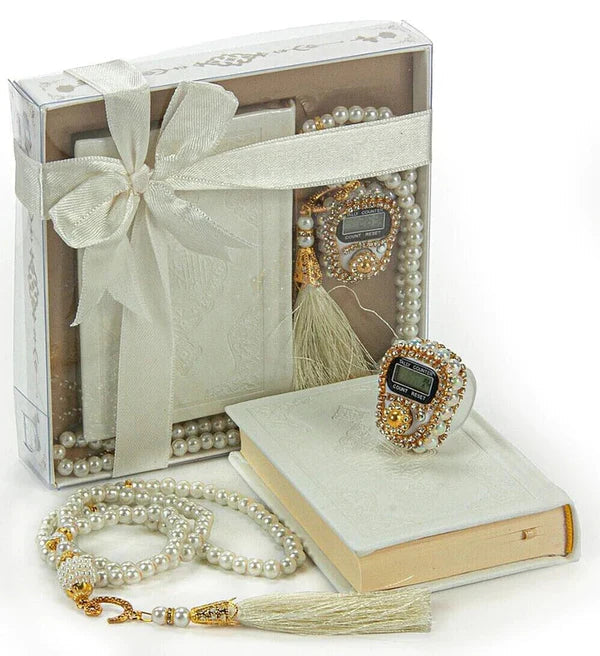 Turkish Imported Holy Qur'an Set with Digital counter and Tasbeeh