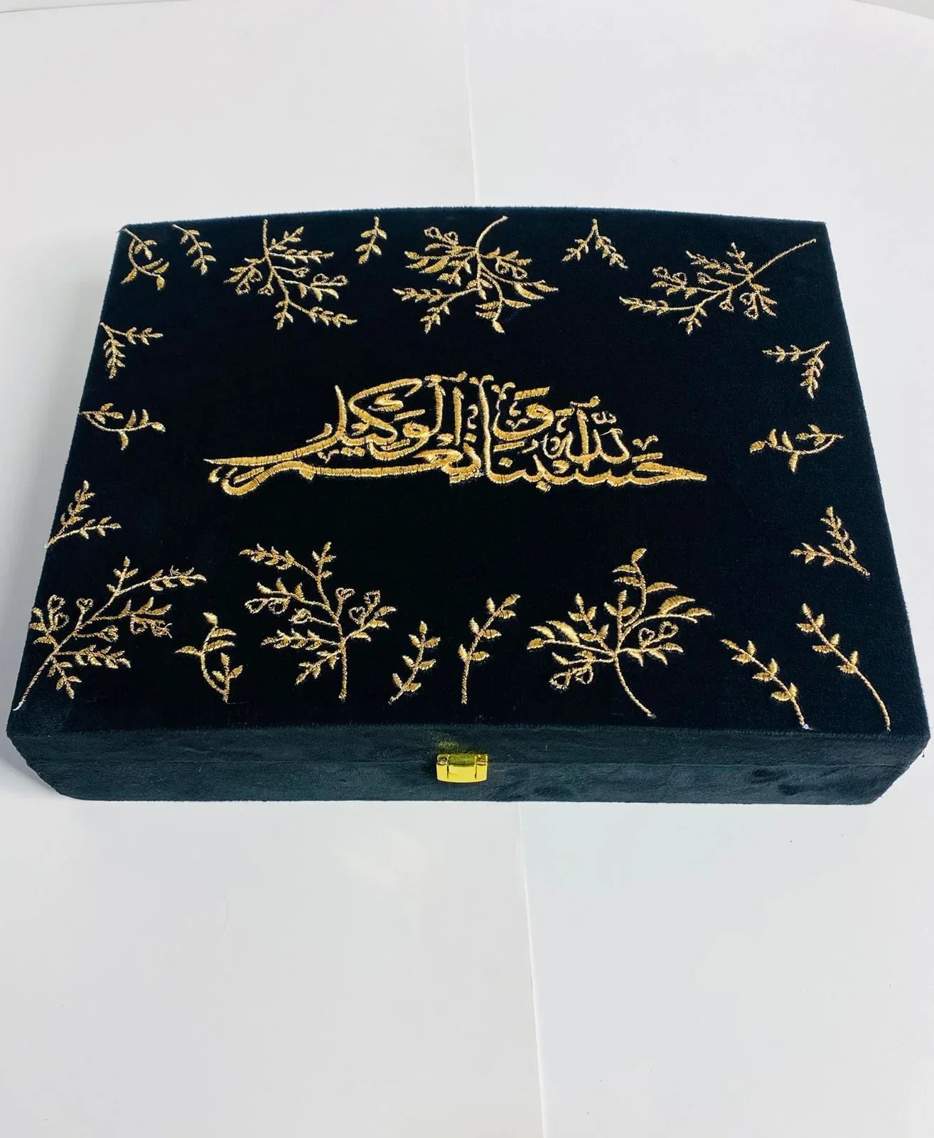 Luxurious embroidery bridal gift set with beautiful tabseeh and ittar