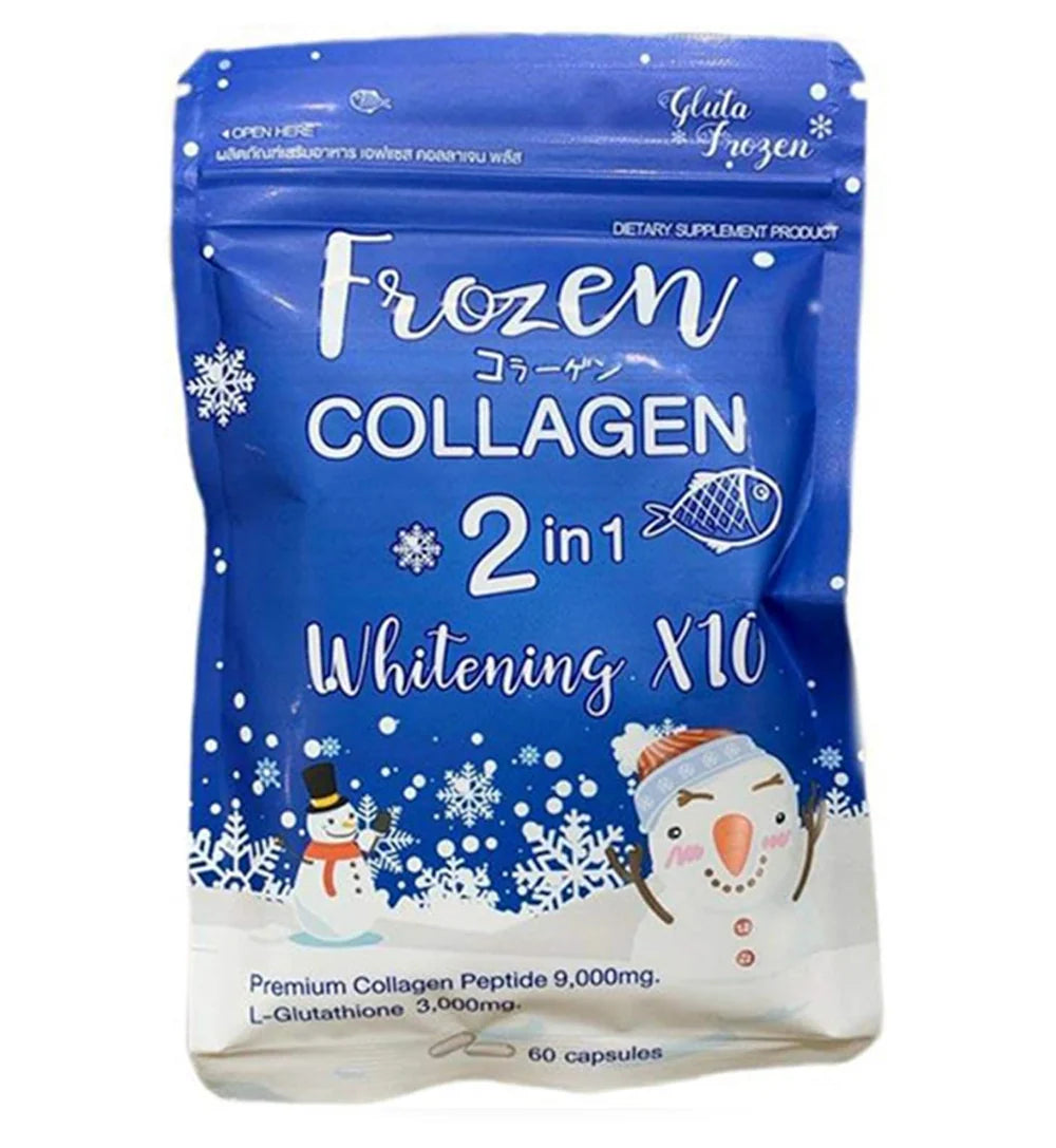 Gluta Frozen Collagen 2 In 1 Capsules ( 60 ) Made in Thiland