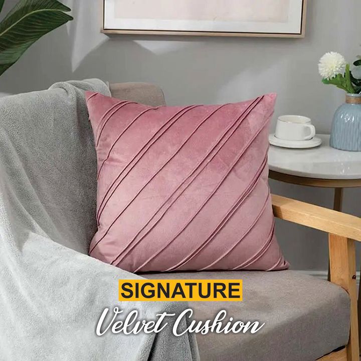 Pink Velvet Cushion