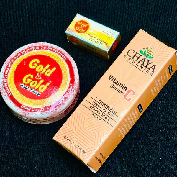Vitamin C Skin Brightening Bundle (Vitamin C Serum + Night Whitening Cream & Serum)