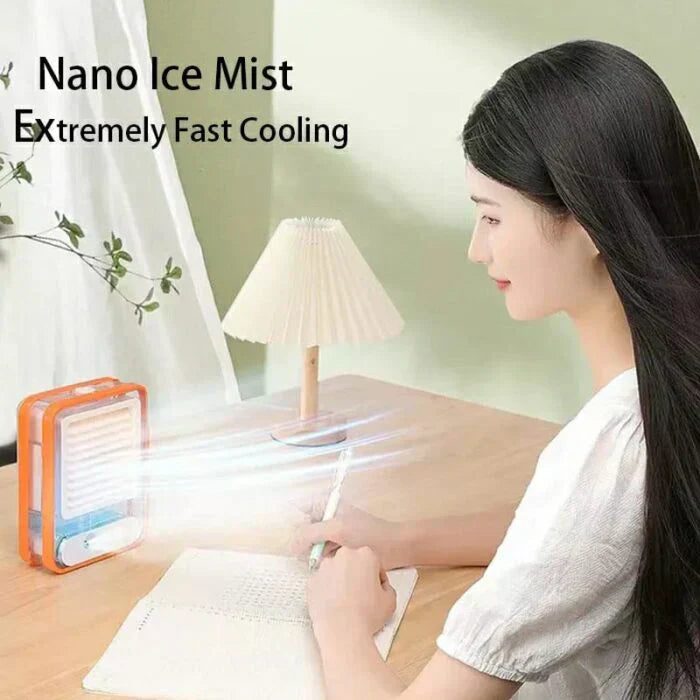 Portable Air Conditioner Usb Mini Air Cooler Fan Rechargeable