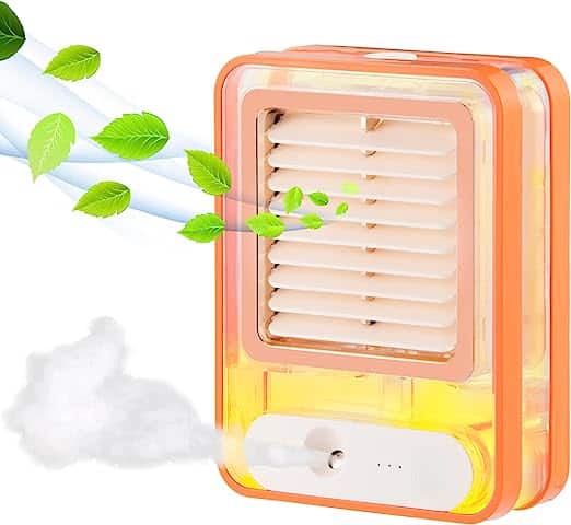 Portable Air Conditioner Usb Mini Air Cooler Fan Rechargeable