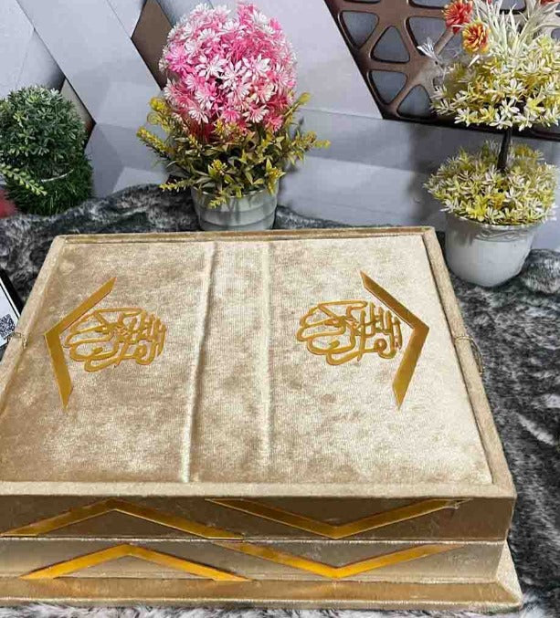Fancy Bridal  Holy Quran-Golden Velvet