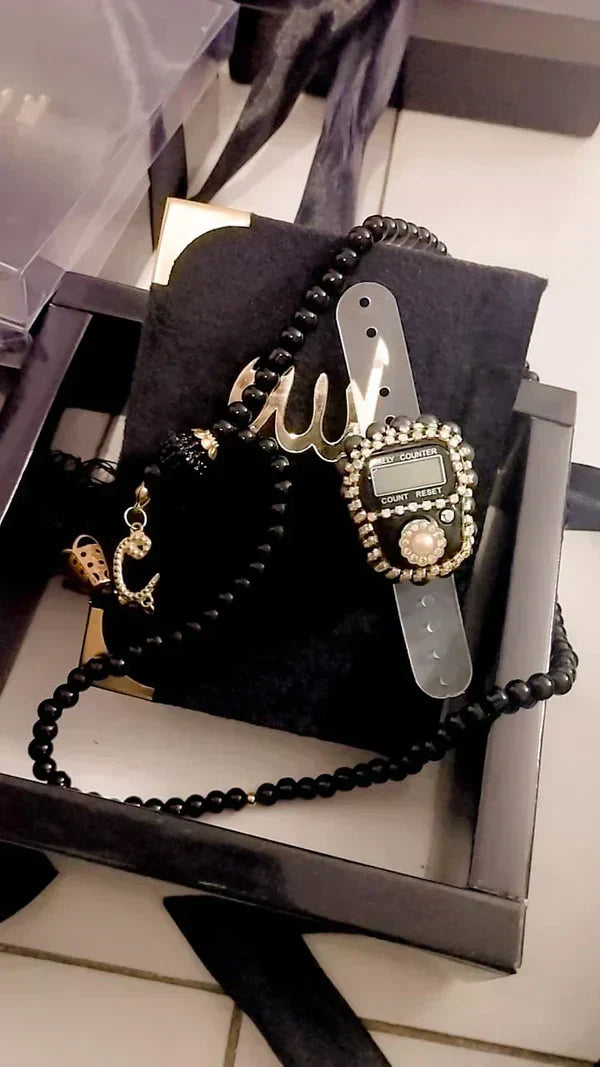 Turkish Imported Holy Qur'an Set with Digital counter and Tasbeeh