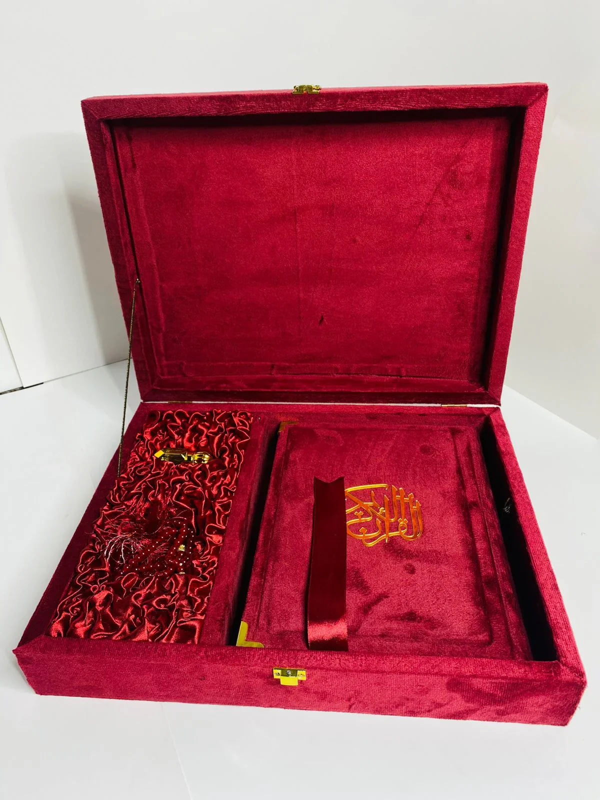 Luxurious embroidery bridal gift set with beautiful tabseeh and ittar