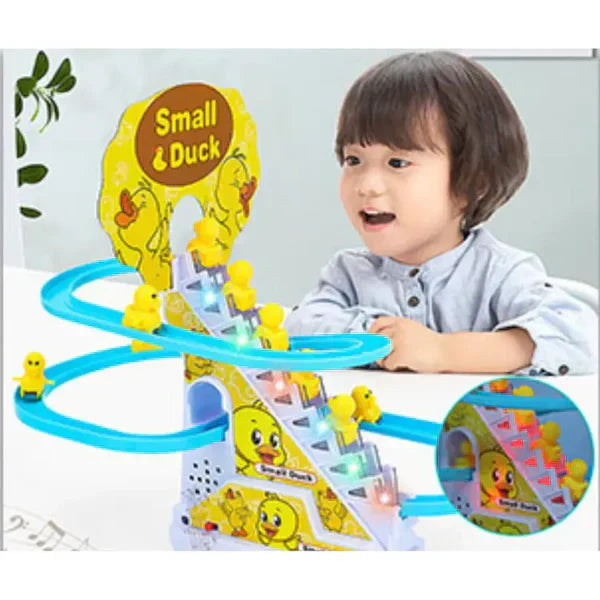 Automatic Stair-Slide Funny Duck Toy Set For Kids